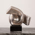Matte Silver Face Sculpture Small